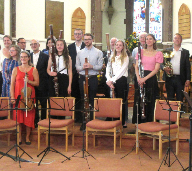 Wind ensemble concert held in the church